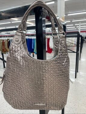 Metallic Woven Hobo Shoulder Bag Elliott Lucca